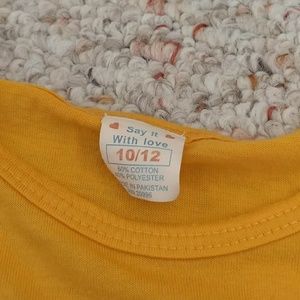 Yellow Born to Be Wild fringe shirt